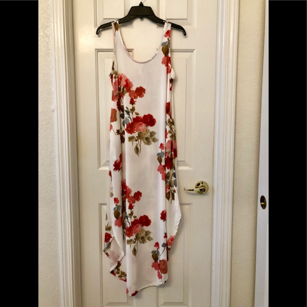 NWOT Whimsical Ivory Floral Dress